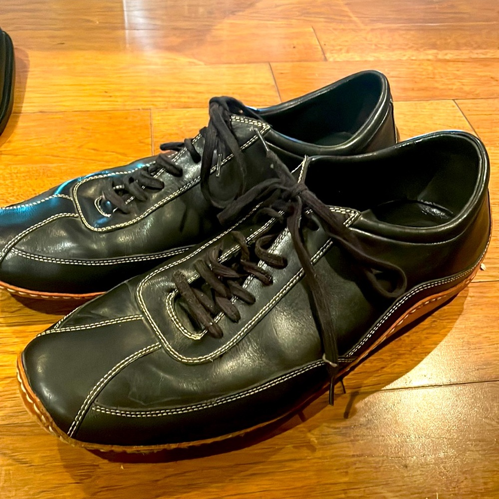 Black Leather Men's Shoes